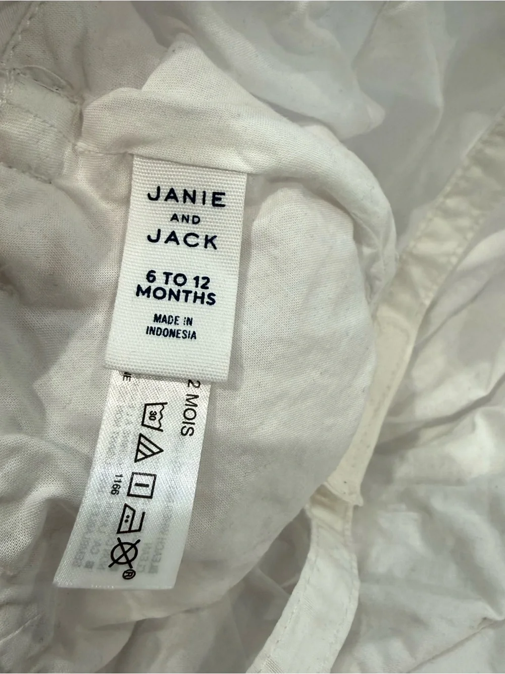 Janie and Jack White Girls' Baby Sun Hat with Bow 6-12 month 100% cotton